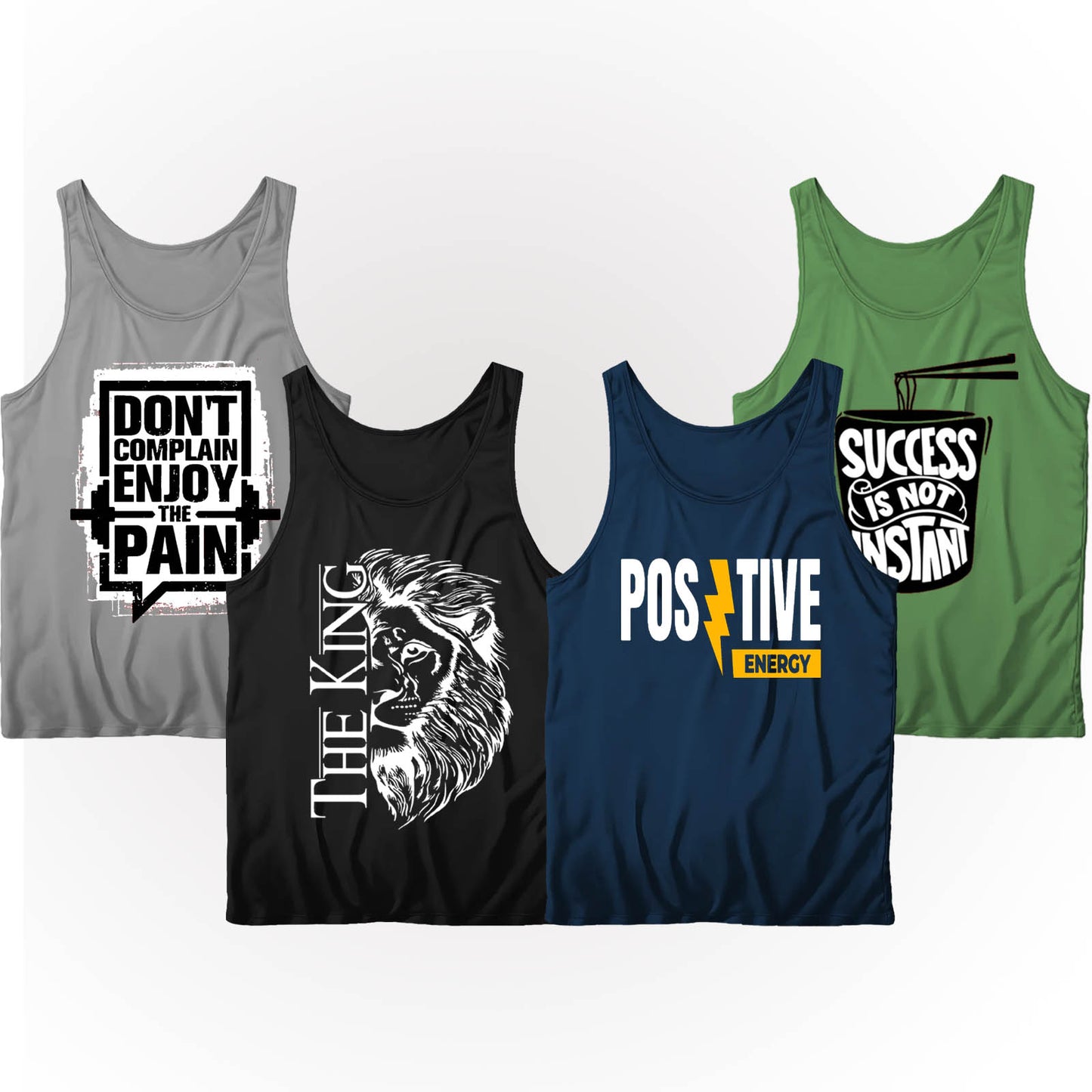 Pack Of 4 Dri-Fit POSITIVE KING Tanktops