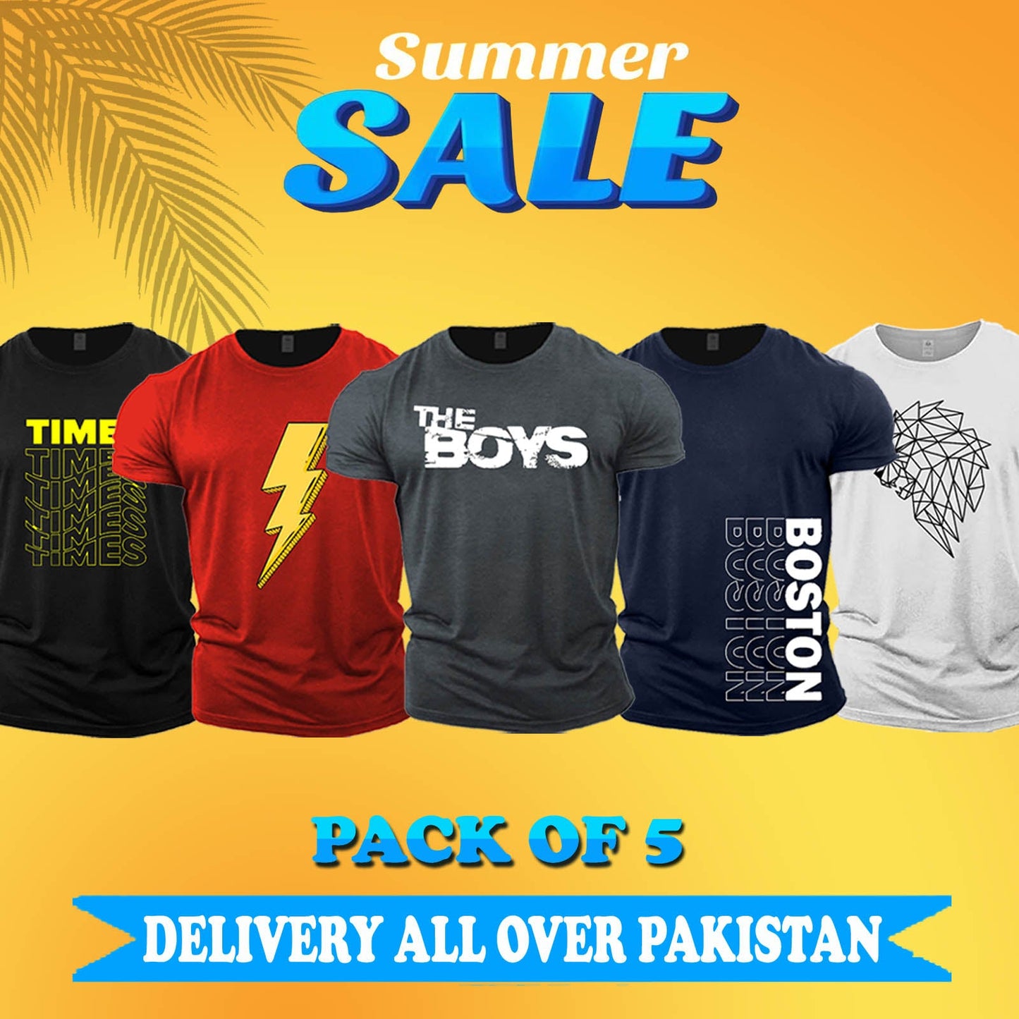 Pack of 5 Flash T-Shirt