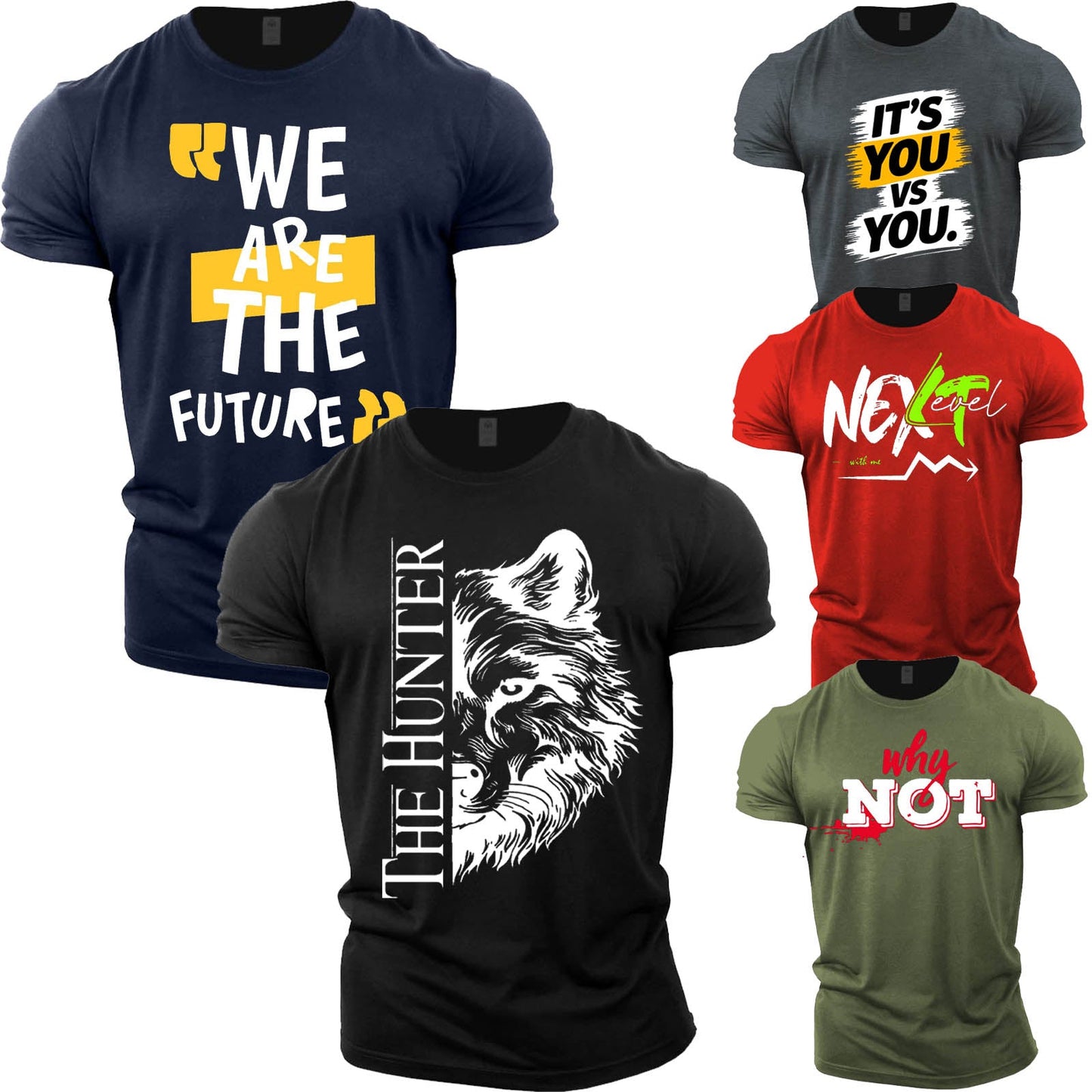 Pack Of 5 THE HUNTER T-Shirts