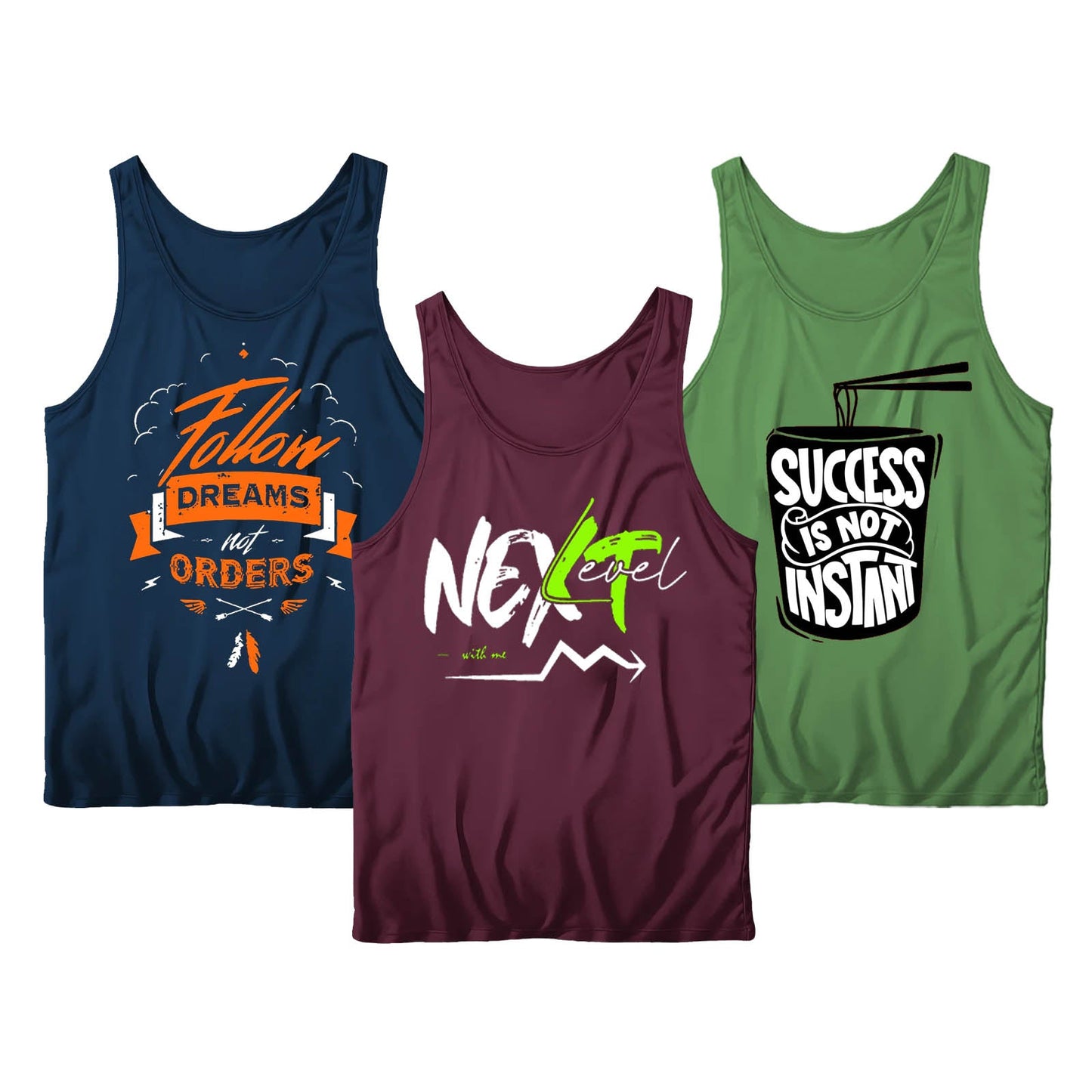 Pack Of 3 Dri-Fit NEXT LEVEL Tanktops
