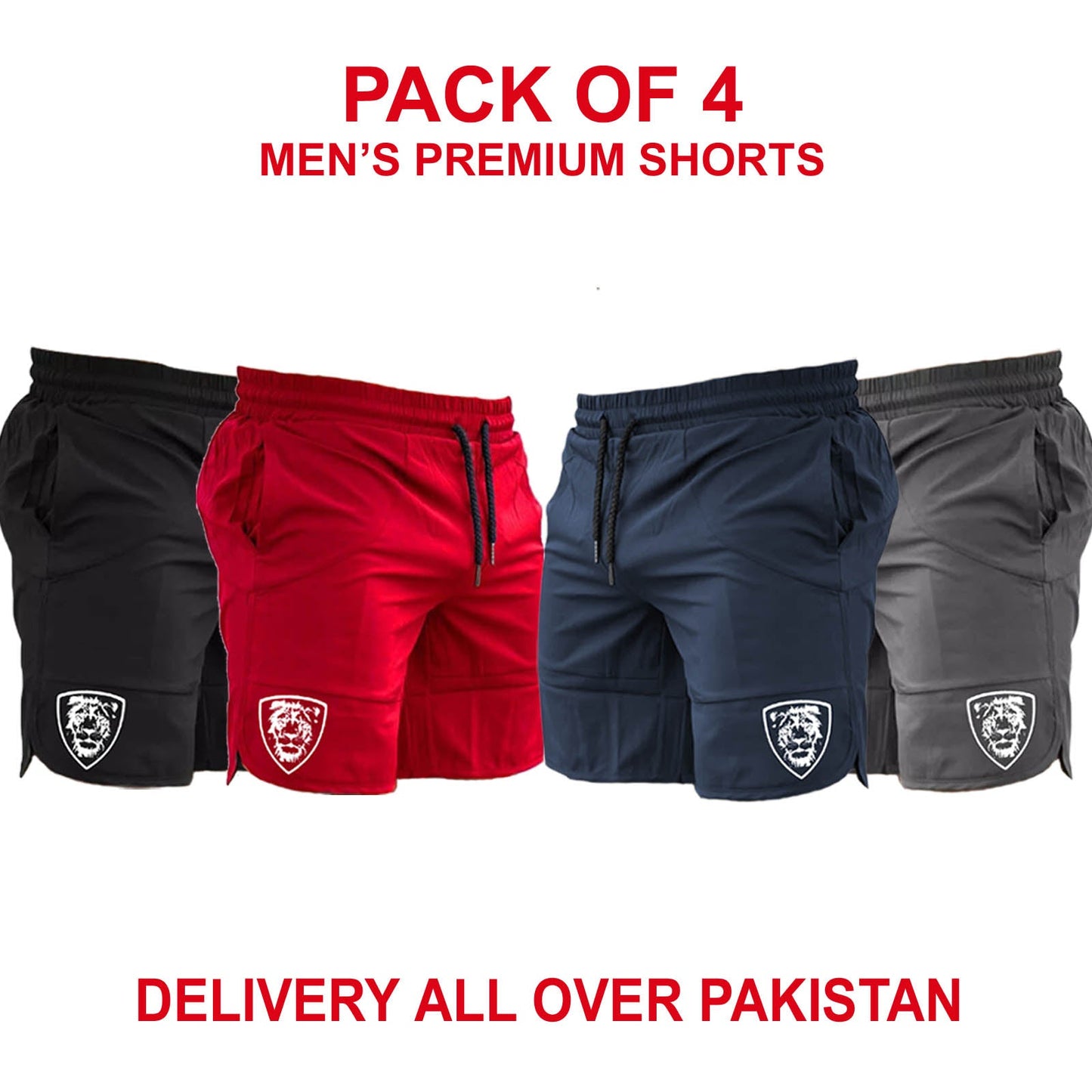 Pack of 4 Men's Shorts