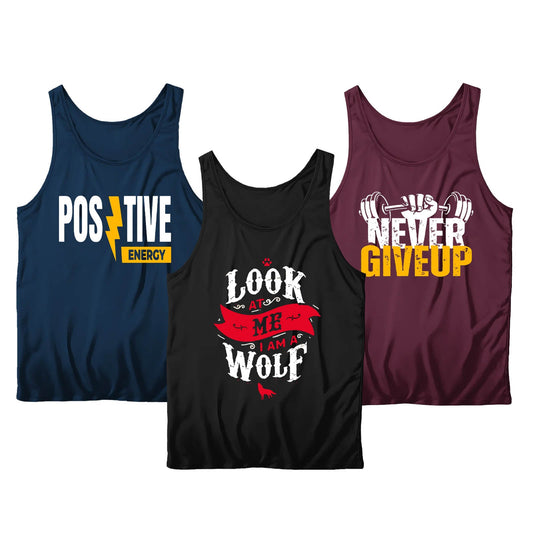 Pack Of 3 Dri-Fit LOOK AT ME Tanktops